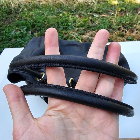 MICHAEL KORS Black Pebble Leather Shoulder Bag, Ring Tote Bag, Pre-owned - Picture 6 of 8